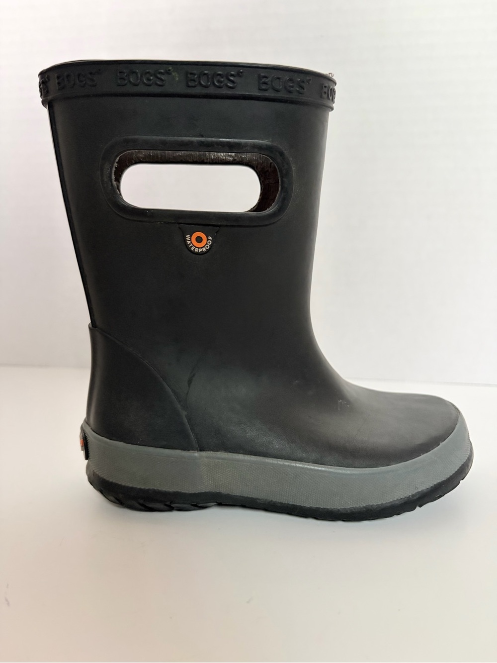 Bogs Skipper Rain Boots Waterproof Pull On Outdoor Shoes Toddler Black Size 9